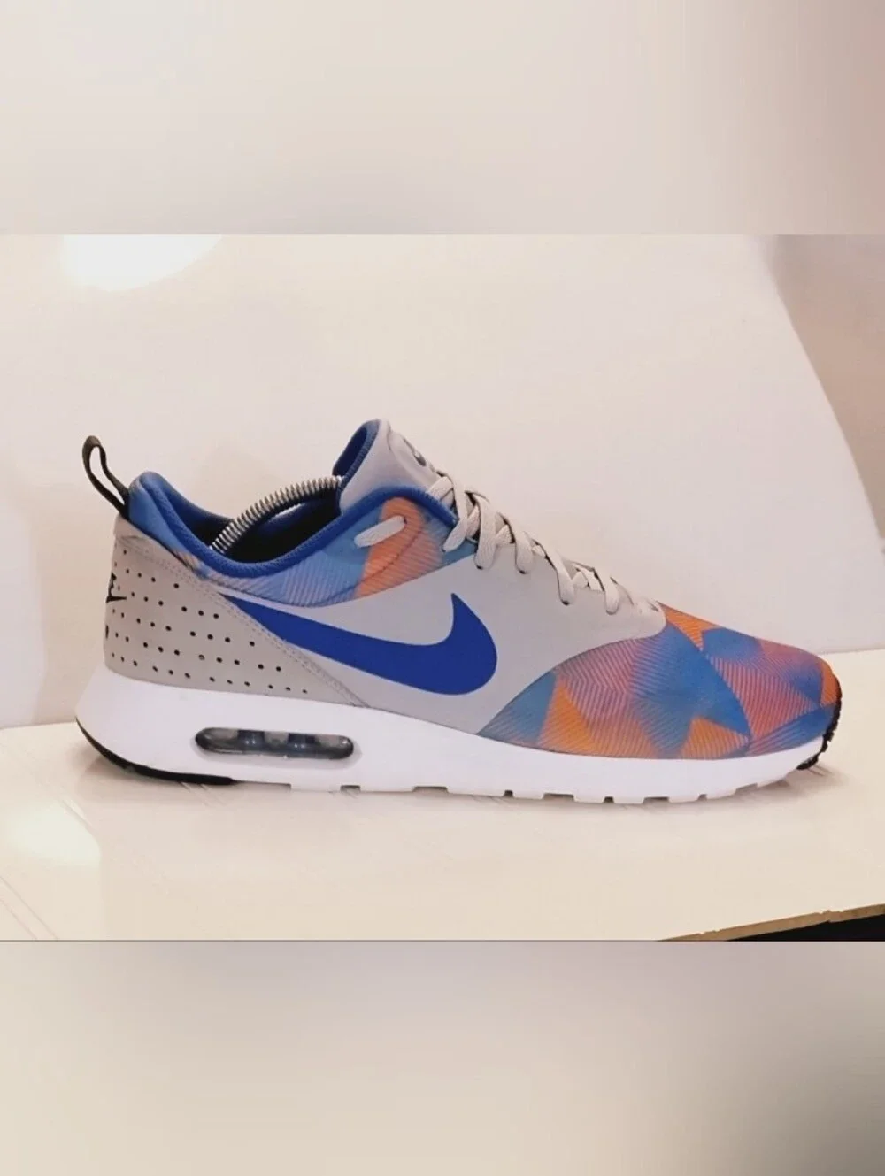 Nike Air Max Tavas Print 'Grey Blue Hot Lava' 742781-014 Size 11.5 Men's
